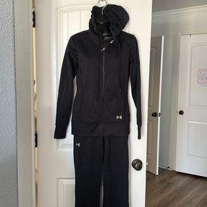 2 piece Under Armour Track Suit Pants Hoodie